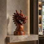 ARBYNART Carved Dragon Head Sculpture