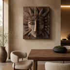 ARBYNART Ceremonial Guardian Wall Relief