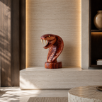 ARBYNART Cobra Head Wood Sculpture