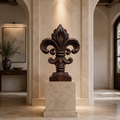 ARBYNART Fleur-de-Lis Wood Sculpture