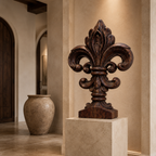 ARBYNART Fleur-de-Lis Wood Sculpture
