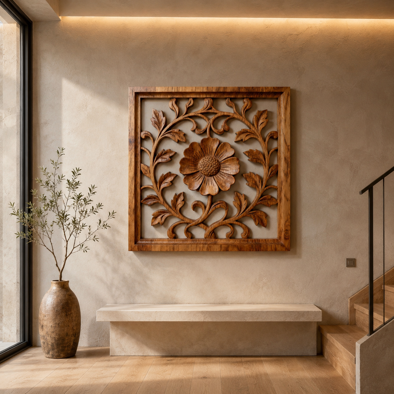 ARBYNART Floral Vine Wall Panel
