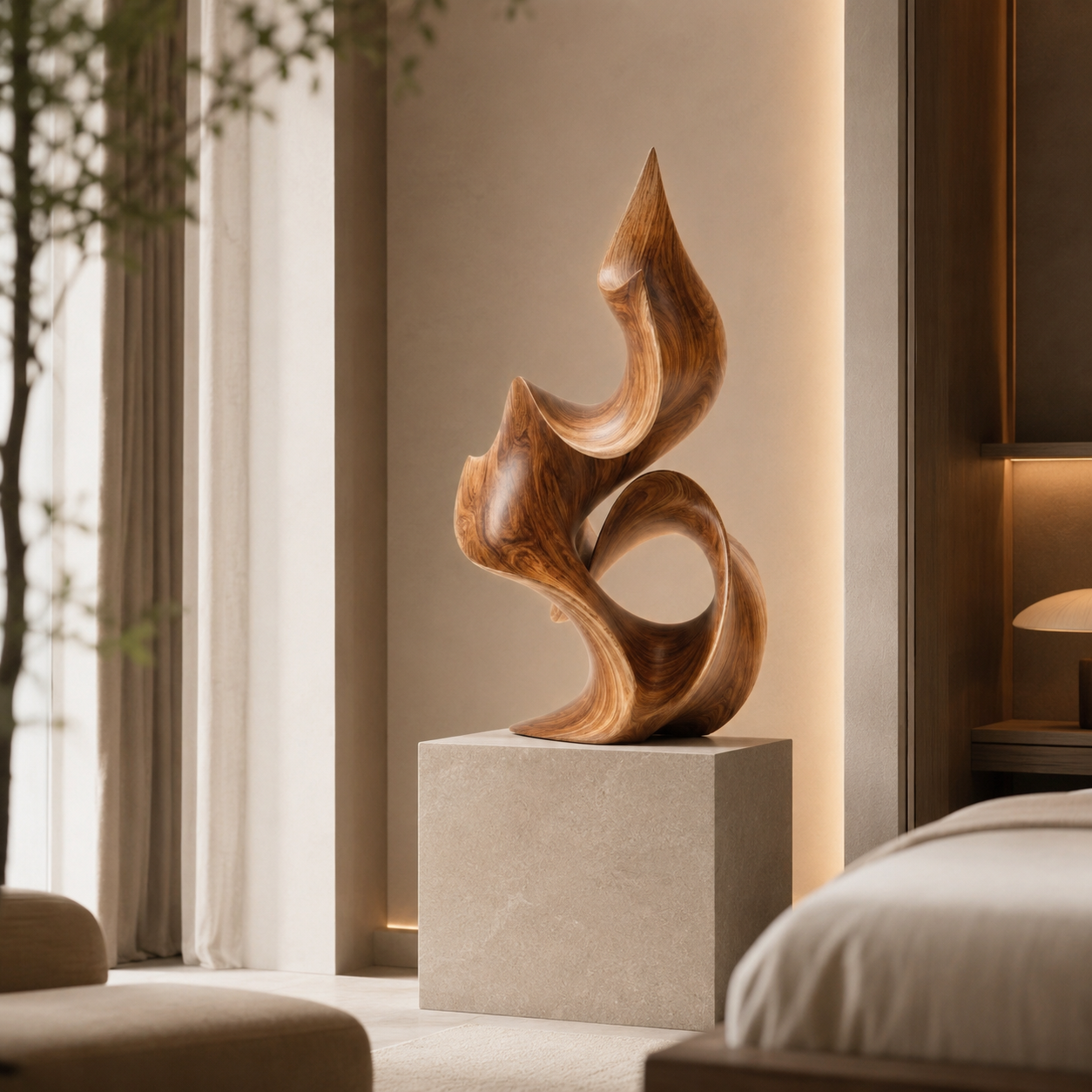 ARBYNART Flowing Flame Sculpture