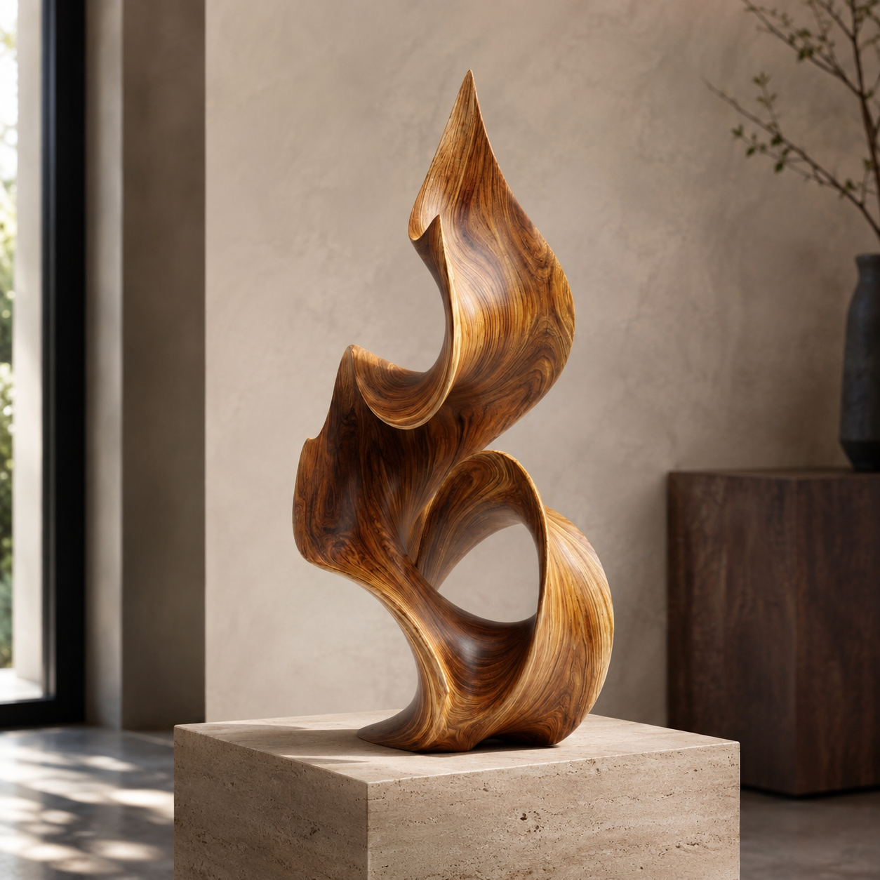 ARBYNART Flowing Flame Sculpture