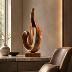 ARBYNART Flowing Flame Wood Sculpture