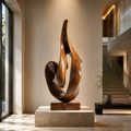 ARBYNART Flowing Flame Wood Sculpture