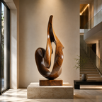 ARBYNART Flowing Flame Wood Sculpture
