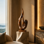 ARBYNART Flowing Flame Wood Sculpture