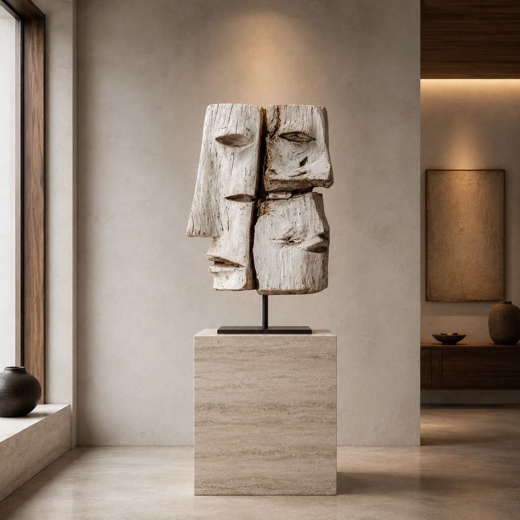 ARBYNART Fragmented Faces Sculpture