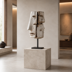 ARBYNART Fragmented Faces Sculpture
