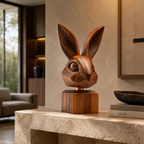 ARBYNART Geometric Rabbit Head Sculpture
