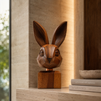 ARBYNART Geometric Rabbit Head Sculpture