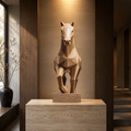 ARBYNART Geometric Running Horse Sculpture