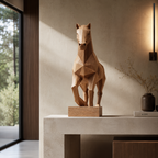 ARBYNART Geometric Running Horse Sculpture
