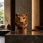 ARBYNART Geometric Tiger Head Sculpture