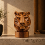 ARBYNART Geometric Tiger Head Sculpture