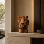 ARBYNART Geometric Tiger Head Sculpture