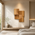 ARBYNART Geometric Wood Wall Relief