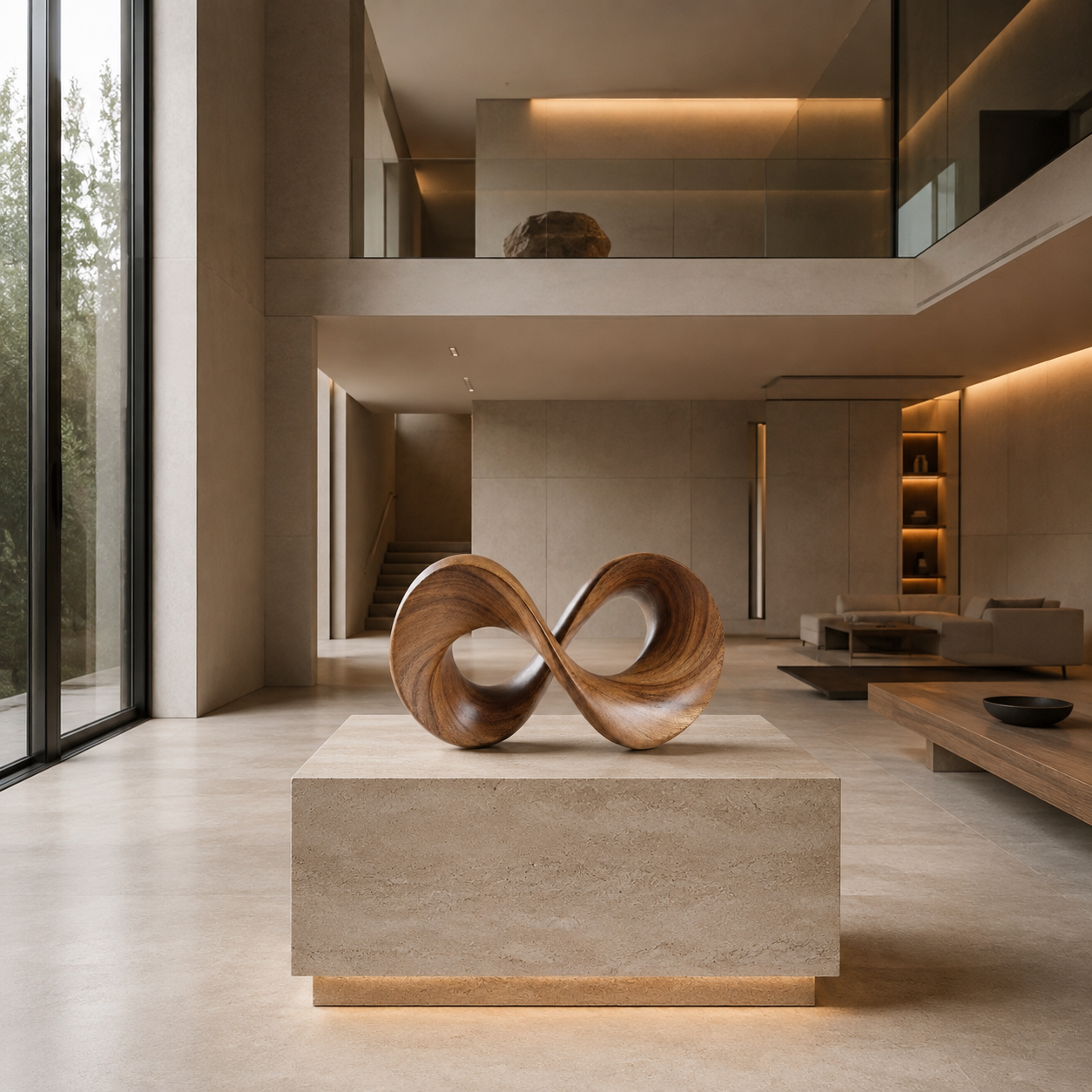 ARBYNART Infinity Loop Wood Sculpture