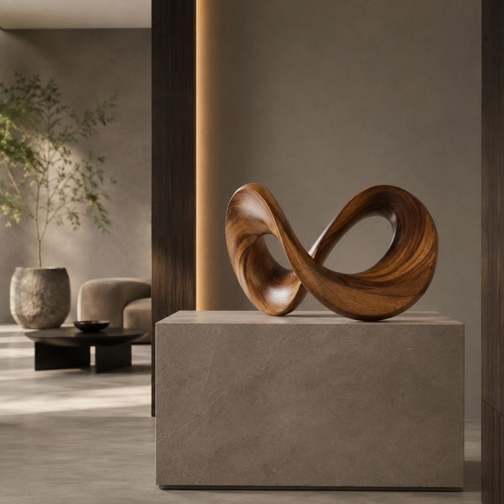 ARBYNART Infinity Loop Wood Sculpture