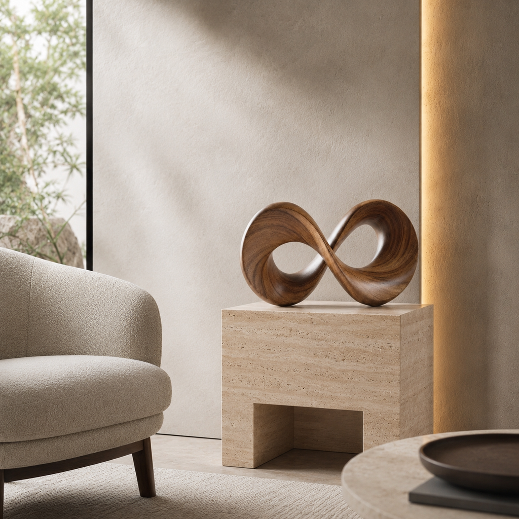 ARBYNART Infinity Loop Wood Sculpture