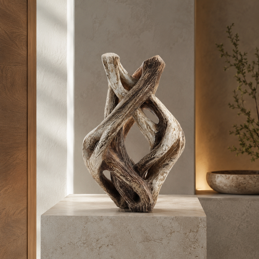 ARBYNART Interwoven Roots Wood Sculpture