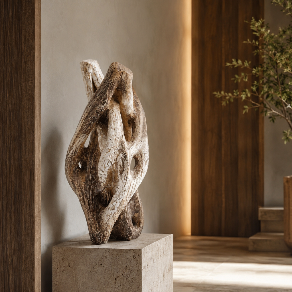 ARBYNART Interwoven Roots Wood Sculpture