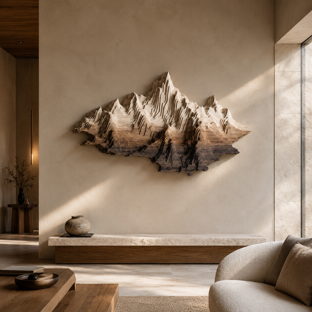 ARBYNART Layered Mountain Relief