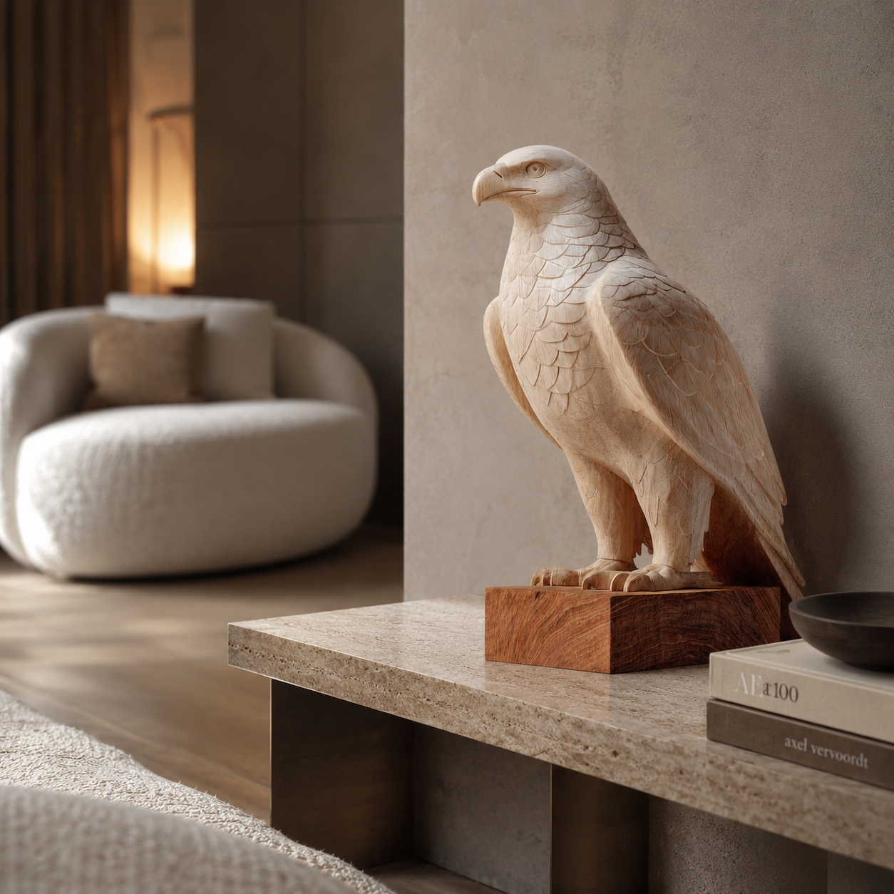 ARBYNART Majestic Eagle Wood Sculpture
