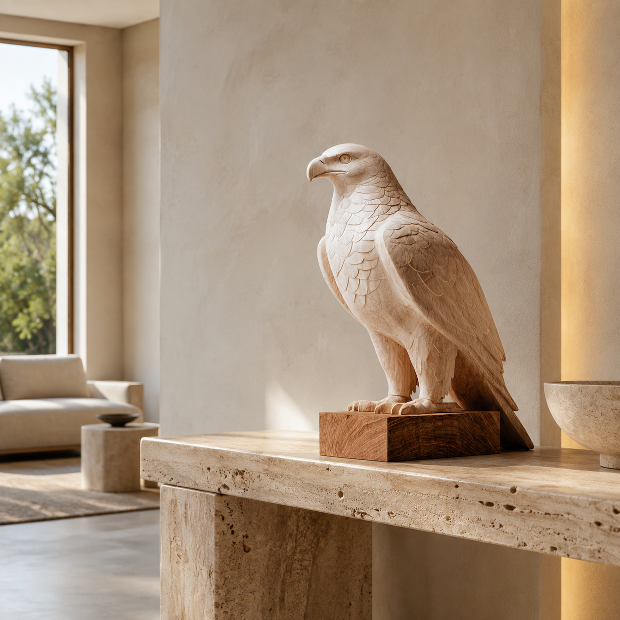 ARBYNART Majestic Eagle Wood Sculpture