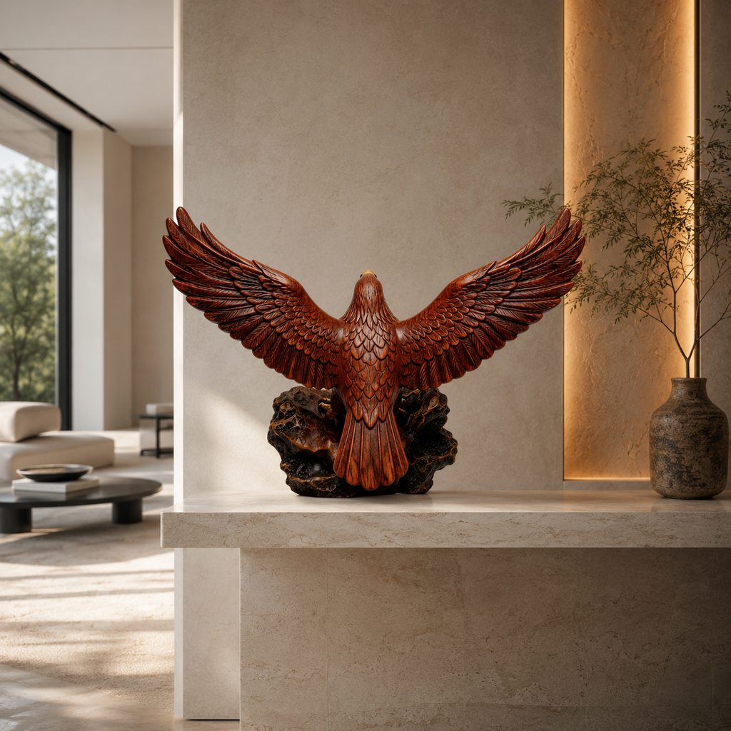 ARBYNART Soaring Eagle Wood Sculpture