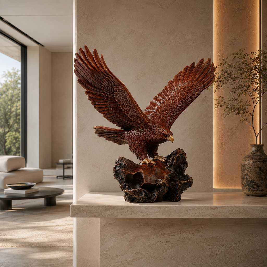 ARBYNART Soaring Eagle Wood Sculpture
