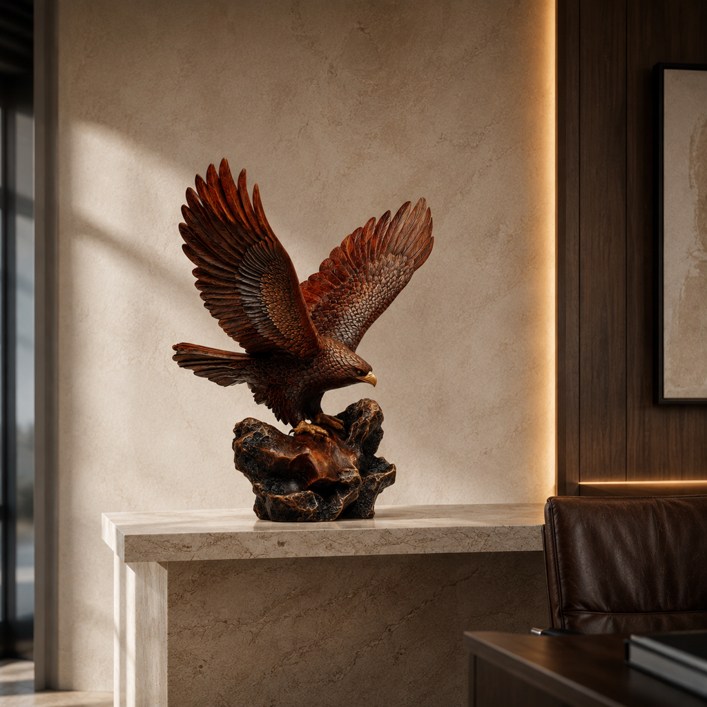 ARBYNART Soaring Eagle Wood Sculpture