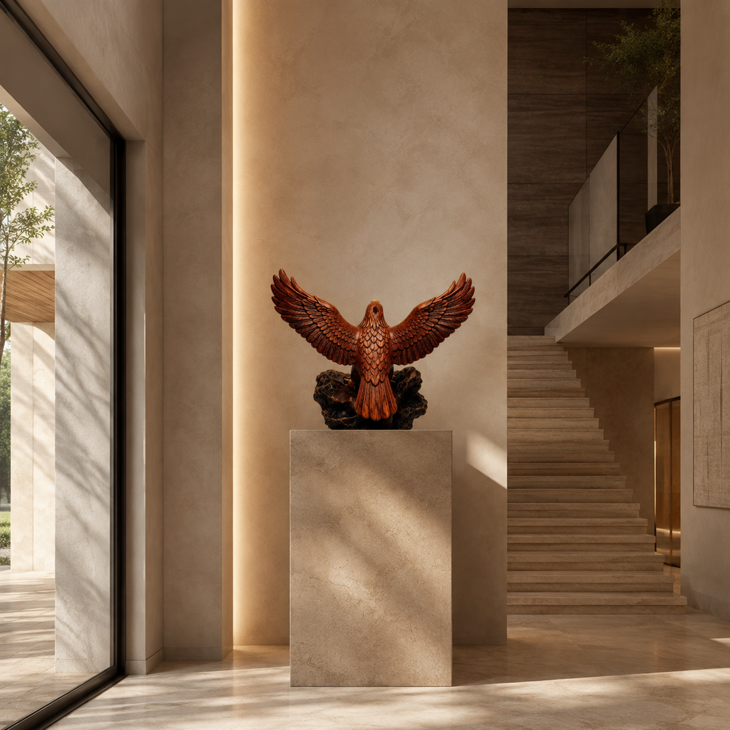 ARBYNART Soaring Eagle Wood Sculpture