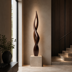 ARBYNART Twisted Flame Wood Sculpture