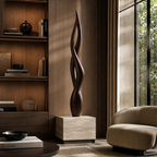 ARBYNART Twisted Flame Wood Sculpture