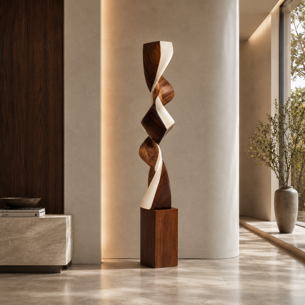 ARBYNART Twisted Harmony Wood Sculpture