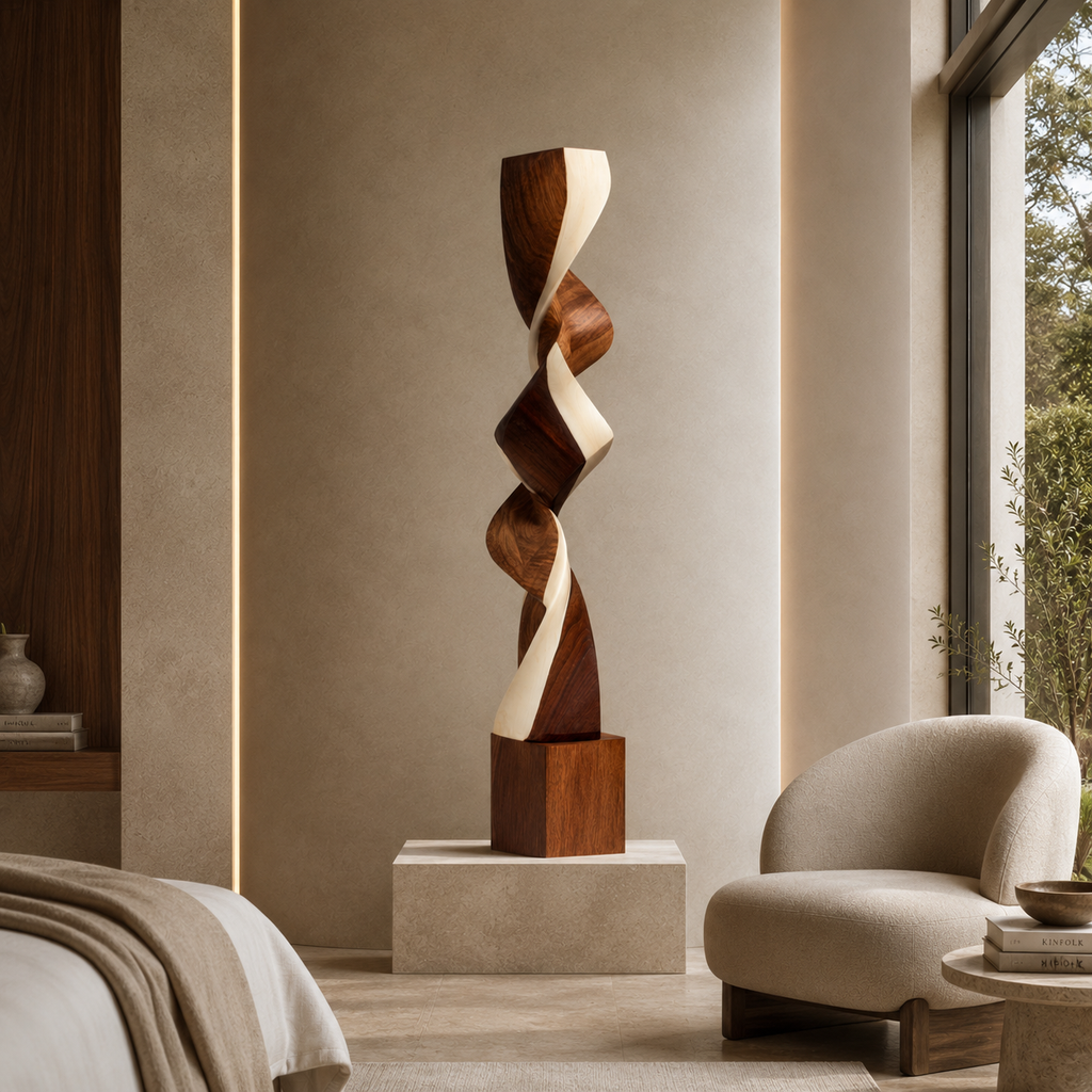 ARBYNART Twisted Harmony Wood Sculpture