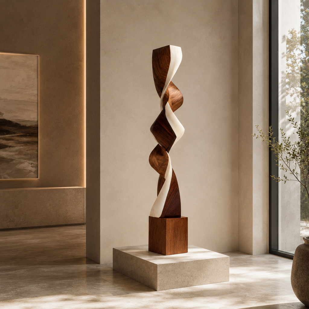 ARBYNART Twisted Harmony Wood Sculpture