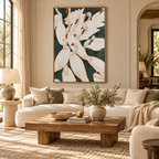 ARBYNART Abstract Art | A Gathering of Ivory Swans