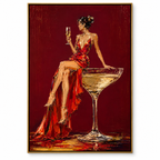 ARBYNART POP Art | A Silent Toast in Crimson