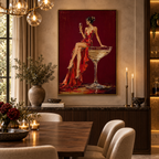 ARBYNART POP Art | A Silent Toast in Crimson