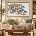 ARBYNART Abstract Art | A Symphony of Gilded Shoals