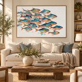 ARBYNART Abstract Art | A Symphony of Gilded Shoals