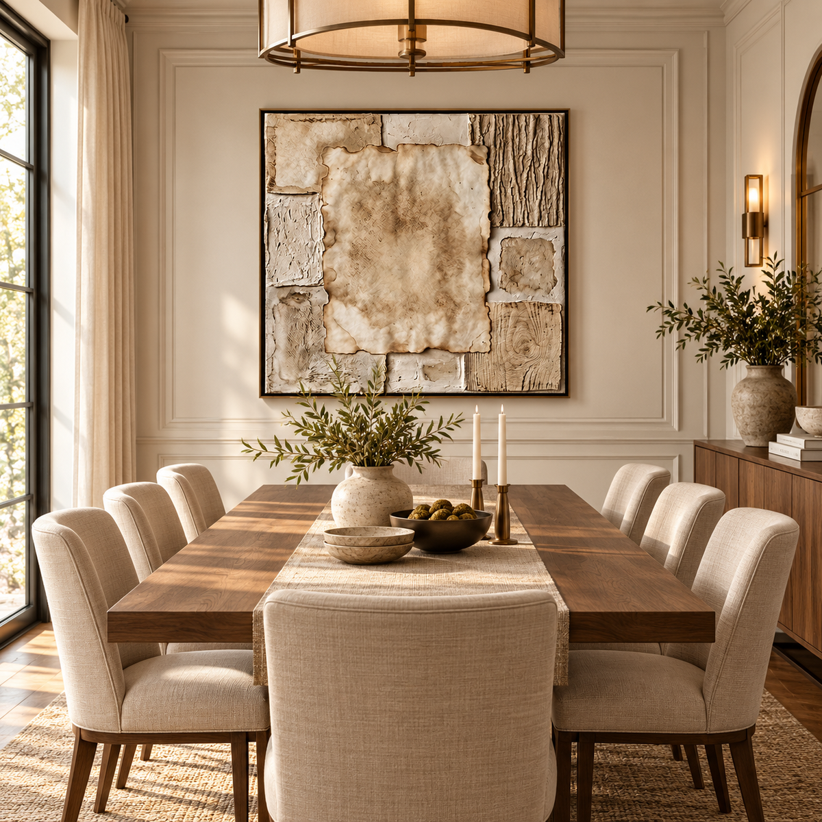 ARBYNART Wabi-Sabi Art | Aged Linen Layers