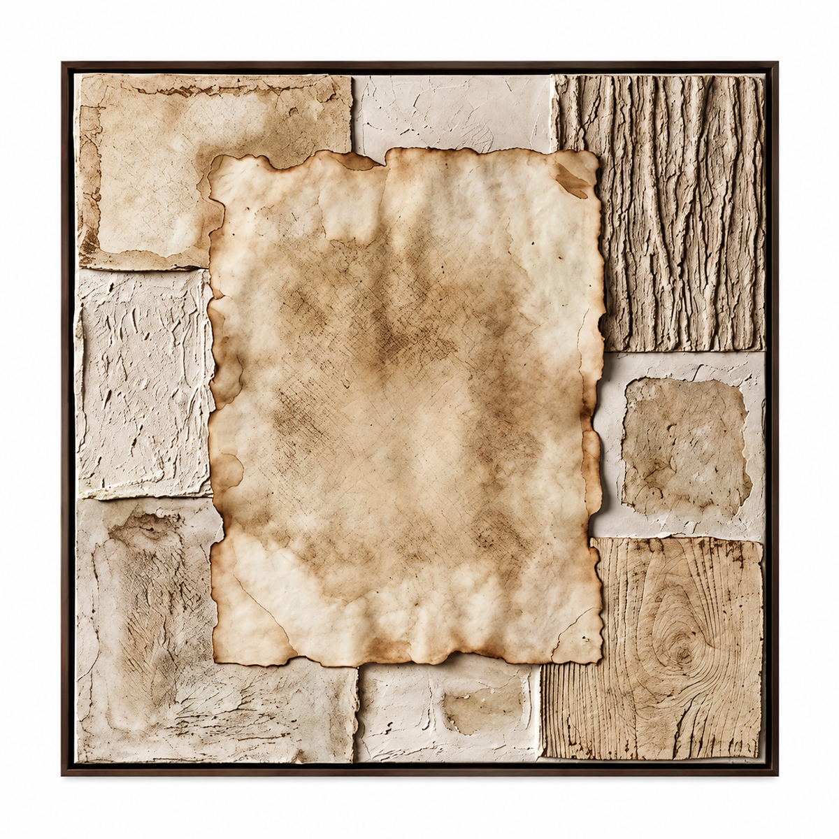 ARBYNART Wabi-Sabi Art | Aged Linen Layers
