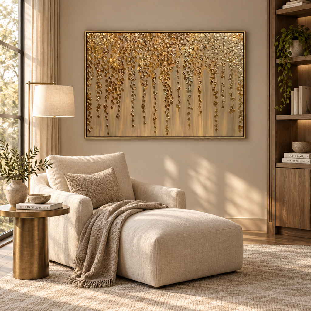 ARBYNART Contemporary Luxe Art | Amber Rain Cascade