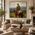 ARBYNART Vintage Americana Art | At Rest Before the Distant Ridge