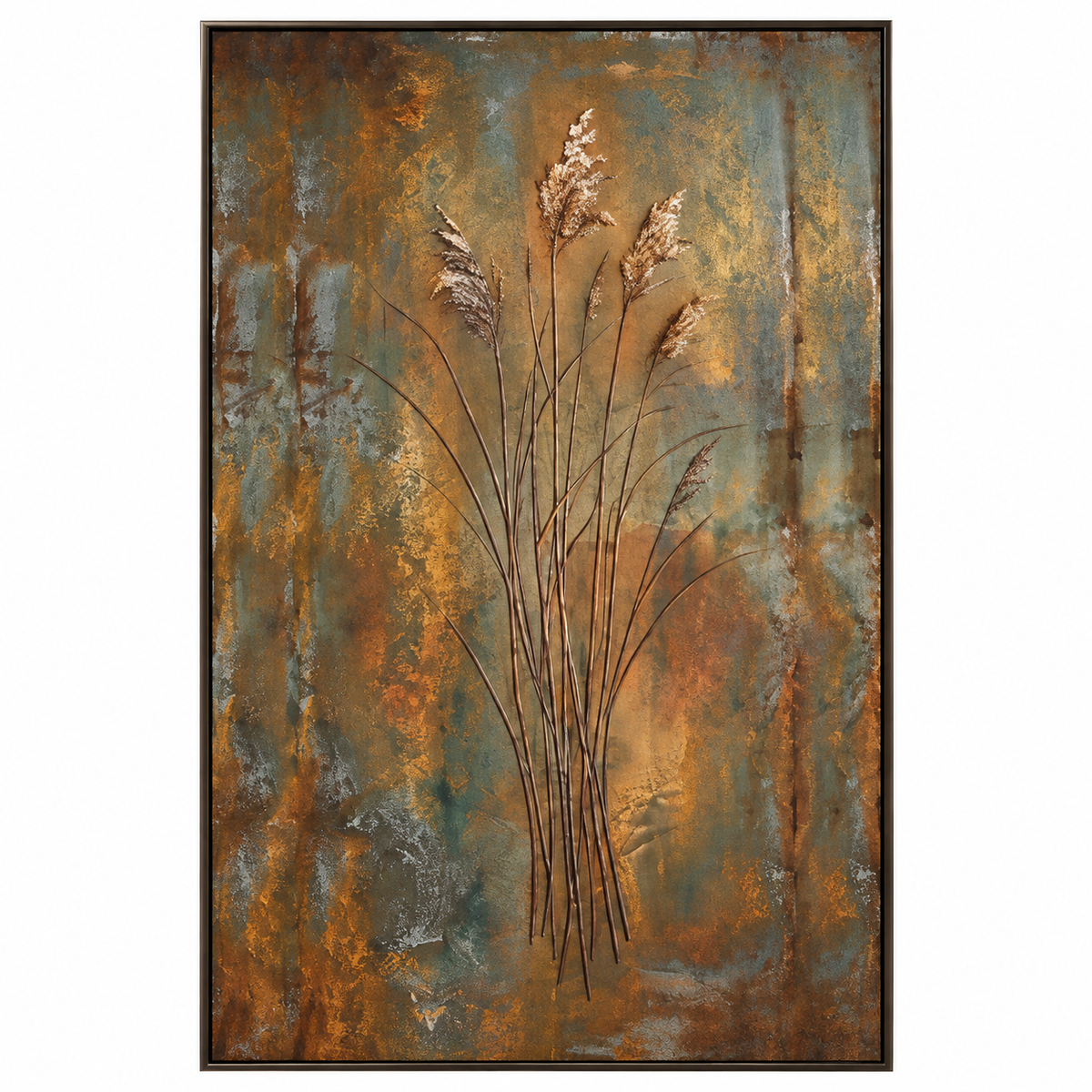 ARBYNART Wabi-Sabi Art | Autumn Reed Stillness