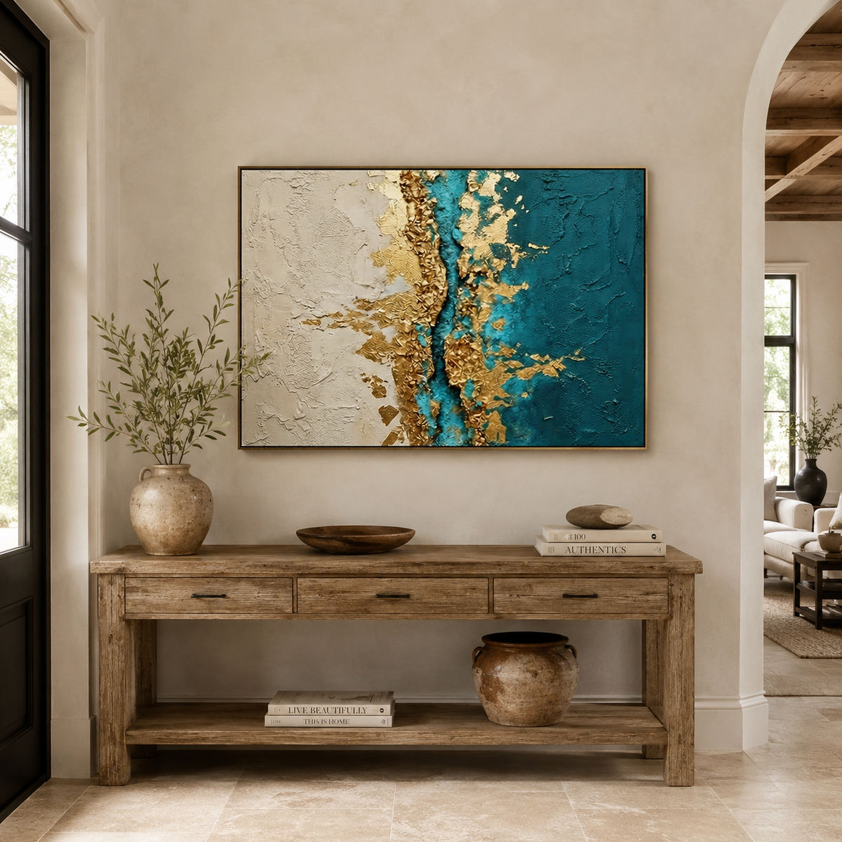 ARBYNART Contemporary Luxe Art | Azure Divide